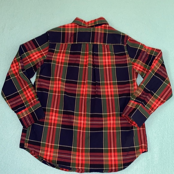 CREWCUTS RE-IMAGINED by J CREW plaid tartan button down long sleeve NEW size M - Picture 2 of 12
